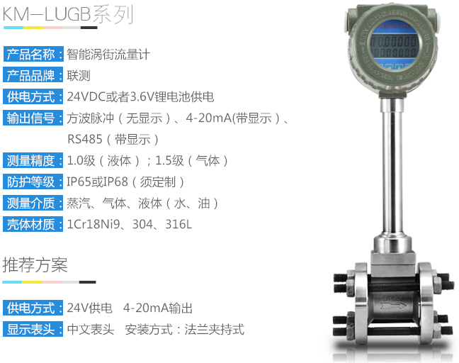 主蒸汽流量計技術參數圖